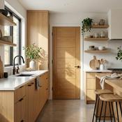 Oak Contemporary Internal Door WC19 image