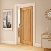 Oak Shaker Cottage Style Internal Door WC3 image