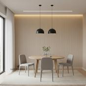 Arched Fluted Wall Paneling Primed White image