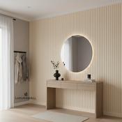 White Slatted Wall Paneling Primed White image