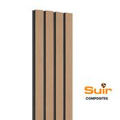 Composite Slatted Cladding Oak Black Inlet image