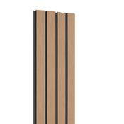 Composite Slatted Cladding Oak Black Inlet image