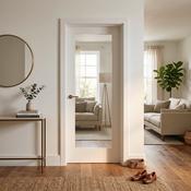 WC15GC White Shaker Internal Door — Clear Glass image