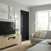 WC15SR Black Shaker Internal Door — Fluted image
