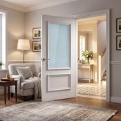 WC35GF Victorian Style Frosted Glass White Internal Door image