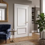 WC35 2 Panel Victorian Style White Internal Door image