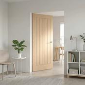 WC3 Cottage Style Whitewashed Oak Internal Door image