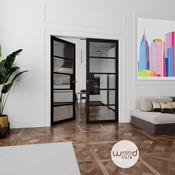 WC41GT Tinted Urban Style Premium Primed Black Mayfair Internal Door