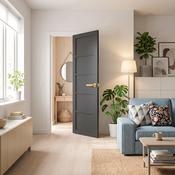 WC41 Solid Black Internal Door — Urban Style Mayfair