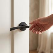 Matt Black Door Handles Monaco image