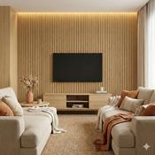 Fluted Slat Wall Panelling Athens Oak image
