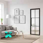Steel Black Urban Style Internal Door Porto Clear Glass image