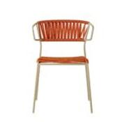 Lisa Filo Lounge by S•CAB Italy - Dove Grey with Orange Nautical Rope