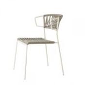 Lisa Filo Lounge by S•CAB Italy - Linen with Silver Nautical Rope