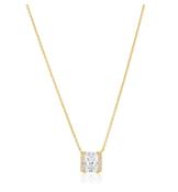 NECKLACE ROCCANOVA X-GRANDE - 18K GOLD PLATED, WITH WHITE ZIRCONIA