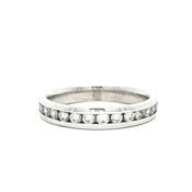 18ct White Gold 3.5mm Natural Diamond Ladies Wedding Band image