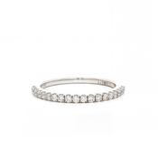 0.22ct Fvs Castelle Set Brilliant Cut Diamond Wedding Band In 18ct White Gold - J image