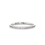 0.25ct 2mm Ladies Full Channel Set Natural Diamond In 18ct White Gold - J image