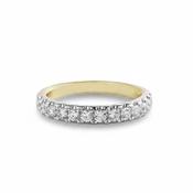 0.50ct Fvs Natural Diamond Wedding Band In 18ct Yellow Gold - L image
