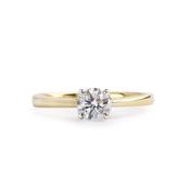0.70ct D SI1 Brilliant Cut Natural Diamond Solitaire in 18ct White Gold image