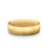 6mm Gents Classic Plain Wedding Band In 9ct Yellow Gold - U image