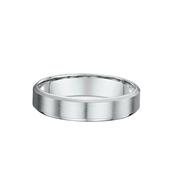 Ladies 5mm White Gold Wedding Band - U image