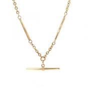12.6g 16.5" Fancy T-Bar Chain in 9ct Yellow Gold
