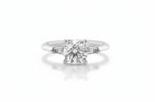 1.04 ct Natural Diamond Platinum Engagement Ring F SI1 image