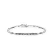 1.08ct F VS Natural Diamond Line Bracelet In 18ct White Gold