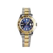 2001 Ladies Rolex Yacht Master Blue Dial in 18ct Gold &amp; Steel on Bracelet