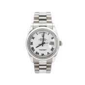 2002 Gents Rolex Day/Date with White Dial on a Presidential Bracelet in 18ct White Gold
