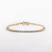 2.44ct FVS Natural Diamond Line Bracelet 18ct Rose Gold