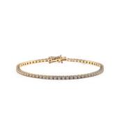 2.44ct Fvs Natural Diamond Line Bracelet In 18ct Rose Gold image