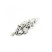 2.60ct Natural Diamond Vintage Brooch in Platinum