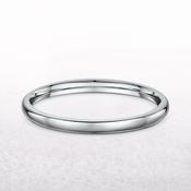 2mm Classic Ladies Wedding Band In Platinum - J