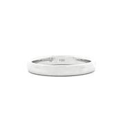 3mm Ladies Plain Wedding Band In 18ct White Gold - P image