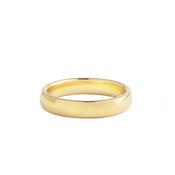 3.5mm Ladies Plain Wedding Band In 18ct Yellow Gold - J image