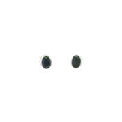 Oval Tanzanite Stud Earrings in 9ct White Gold image