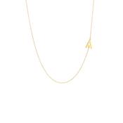 Delicate Initial ''A'' Pendant in 18ct Yellow Gold image
