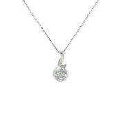 0.27ct Natural Diamond Set Multi Stone Pendant in 18ct White Gold image