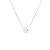 0.24ct Natural Diamond Pendant Necklace 18ct White Gold image