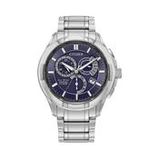 Gents Citizen Eco-Drive Classic 8700 Navy Dial on Stainless Steel Bracelet