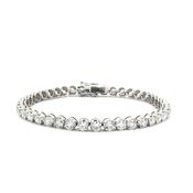 8.00ct F VS Heinz Mayer Natural Line Diamond Barcelet set in 18ct White Gold image