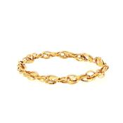Ladies Bold Triangle Tube Bracelet 5.5g in 9ct Yellow Gold image