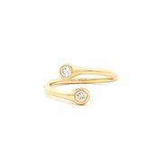 Natural Diamond Open Style Ring in 9ct Yellow Gold image