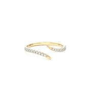Natural Diamond Open Band Ring in 9ct Yellow Gold image