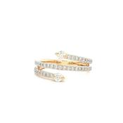 9ct Natural Diamond Multi-Stone Spiral Ring image
