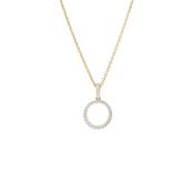 Round Natural Diamond Set Pendant in 9ct Yellow Gold