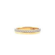 Natural Diamond Double Band Ladies Wedding Ring in 18ct Yellow Gold image