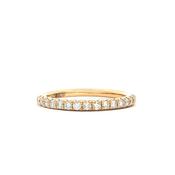 18ct Yellow Gold Natural Diamond Castelle Set Wedding Band image